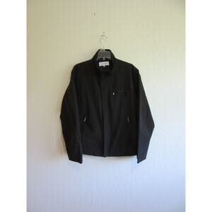 CALVIN KLEIN Black Water Resistant L Full Zip & Snap Closure Jacket